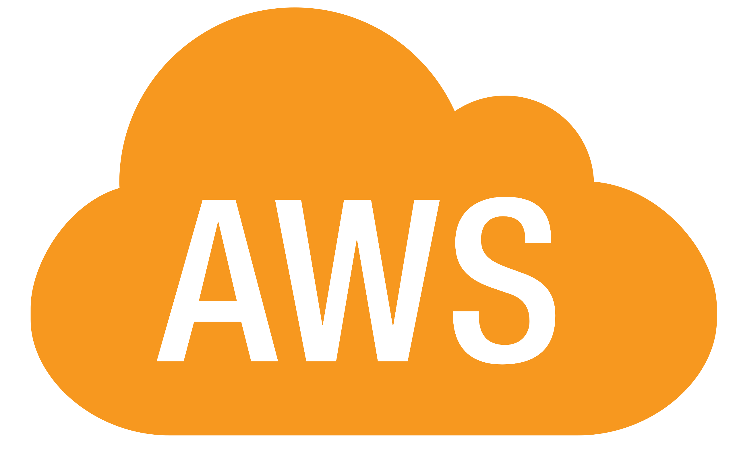 Cloud with AWS logo