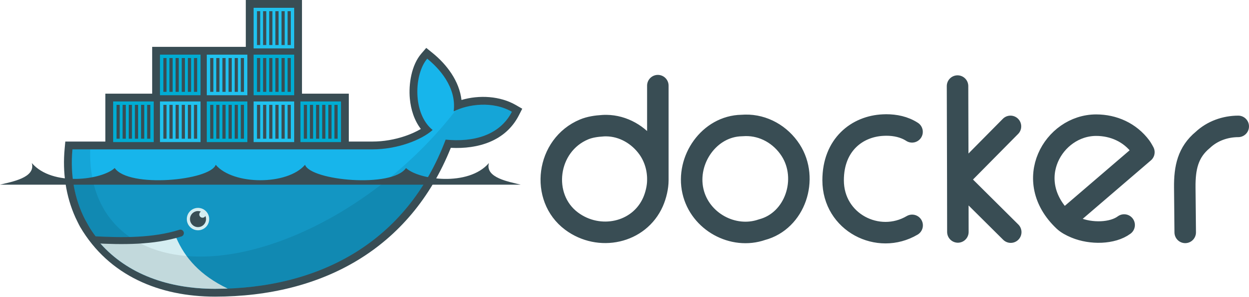 Docker containers or Docker logo.