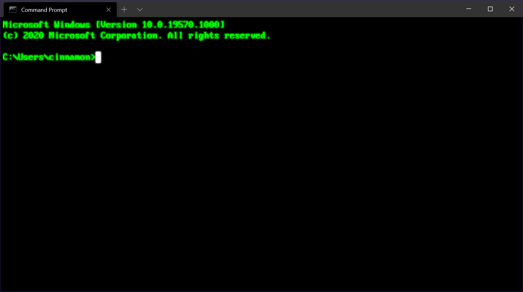 Linux terminal screen with a command prompt.