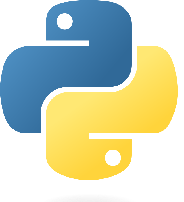 Linux terminal with Python logo