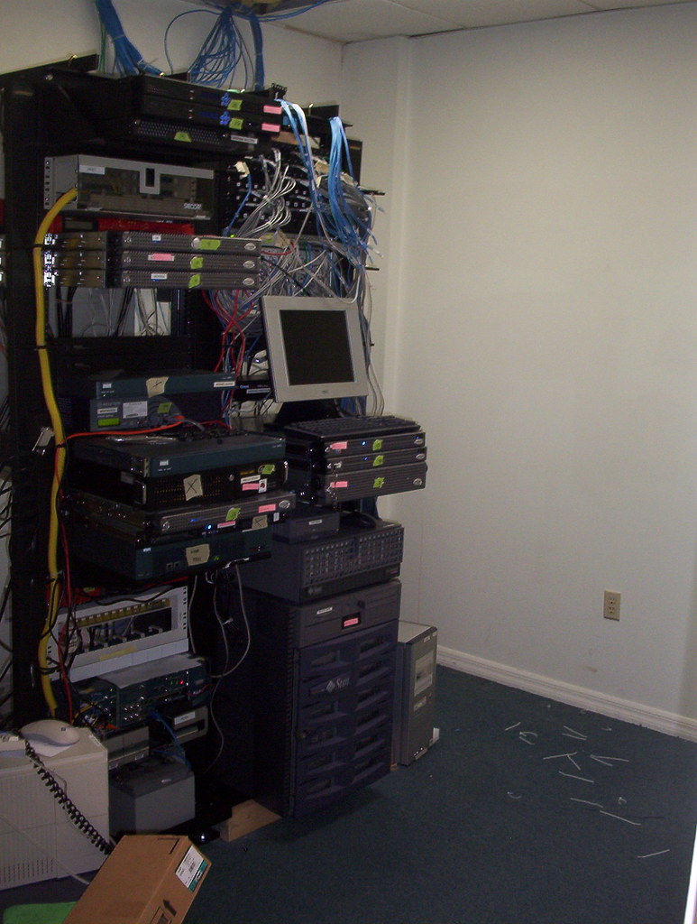Server room with SysAdmin and DevOps tools